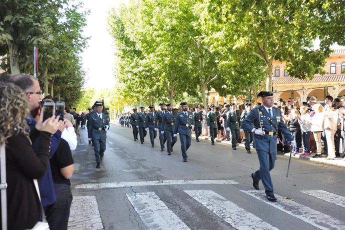 Celebración de la patrona de la Guardia Civil en Teruel.