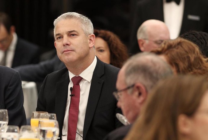 El ministro británico para el Brexit, Stephen Barclay, durante los Desayunos Informativos de Europa Press en Madrid (España) el jueves 19 de septiembre de 2019.