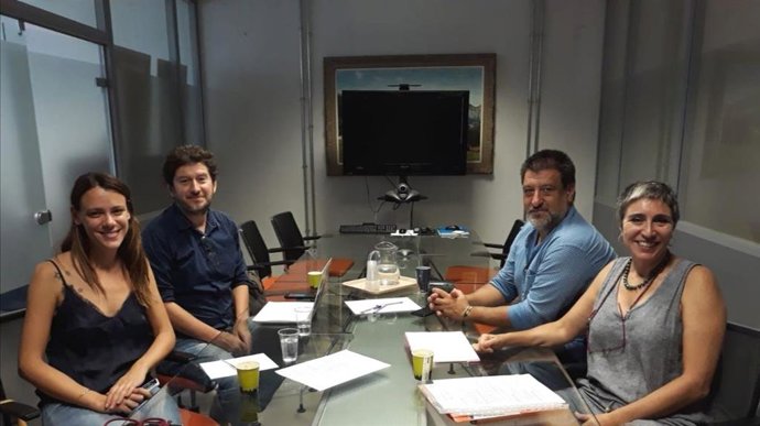 El secretari autonmic de Memria Democrtica i Bon Govern, Jesús Jurado, amb el regidor de Participació Ciutada, Alberto Jarabo