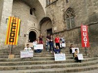 Treballadors catalans es manifesten per reclamar actuar davant l'emergncia climtica