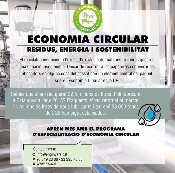 Enginyers Industrials de Catalunya: Programa de Especialización en Economía Circular