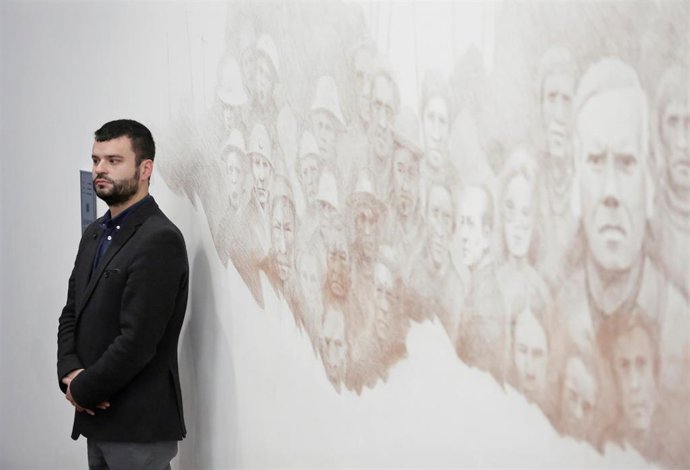El ministro de Comunicación de Bolivia, Manuel Canelas, en el palacio presidencial La Casa Grande, en La Paz.