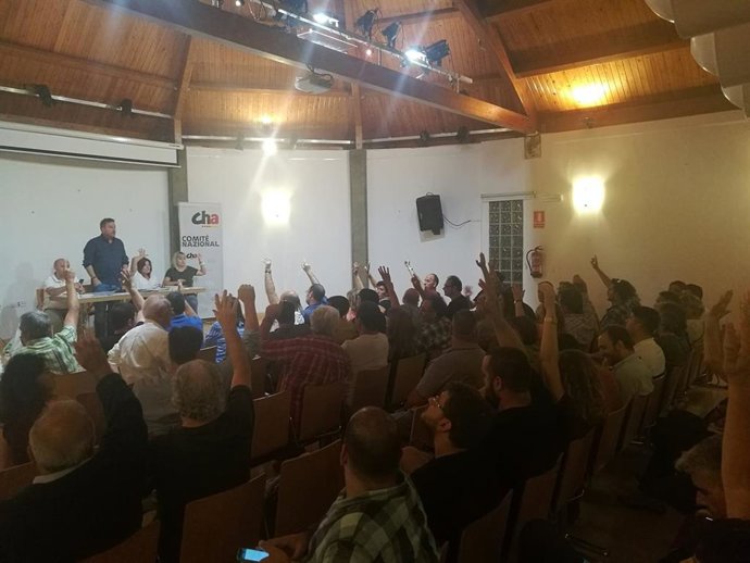 Reunión del Comité Nazional de Chunta Aragonesista (CHA)