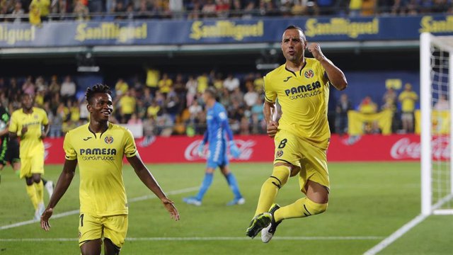 Cazorla celebra el triunfo del Villarreal