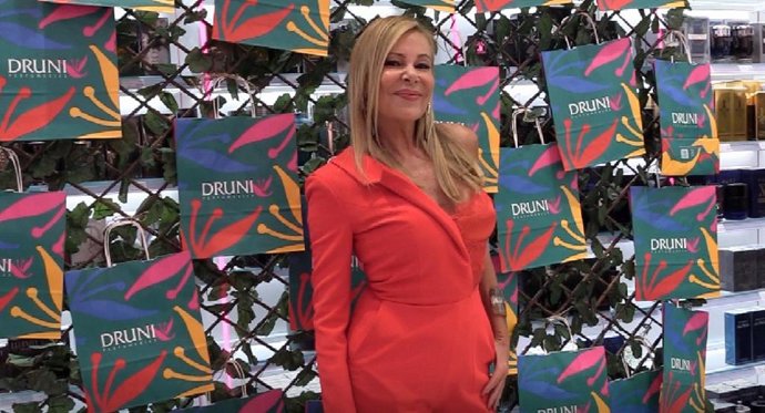 Ana Obregón en la presentación de sus cremas