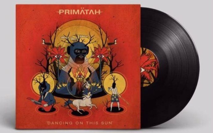 Portada del segundo disco de Primtah, 'Dancing on this sun'.