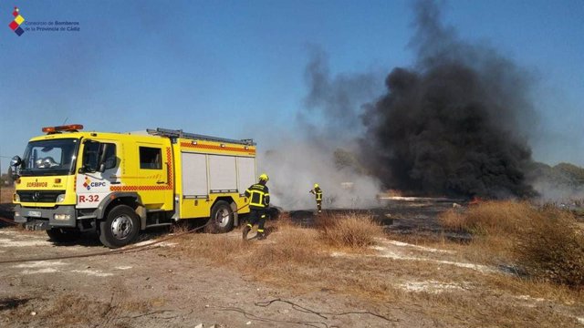 Incendio extinguido en Jerez