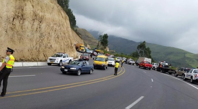 Corte de carreteras en Ecuador