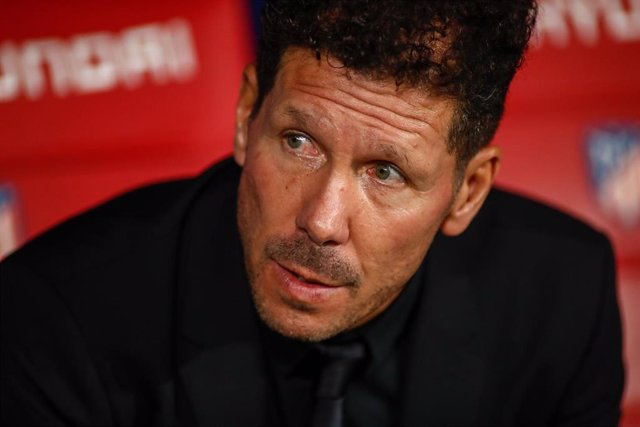 Diego Pablo Simeone, entrenador del Atlético de Madrid.