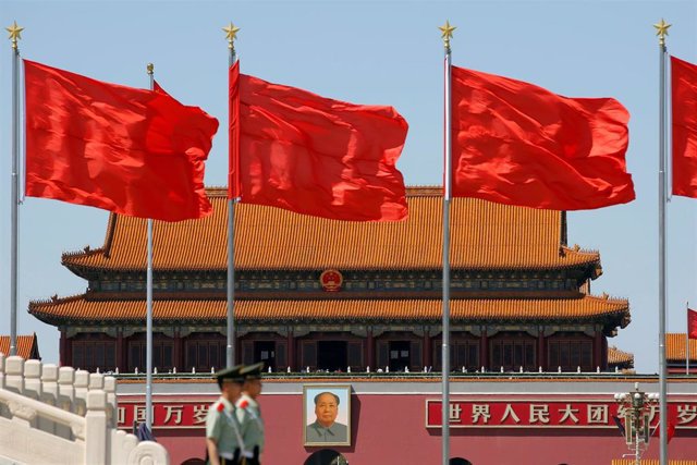 Vista de la plaza de Tiananmen de Pekín