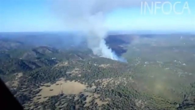 Incendio en el Paraje Riscos de Vera de Córdoba