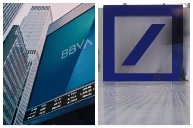 Logos de BBVA y Deutsche Bank