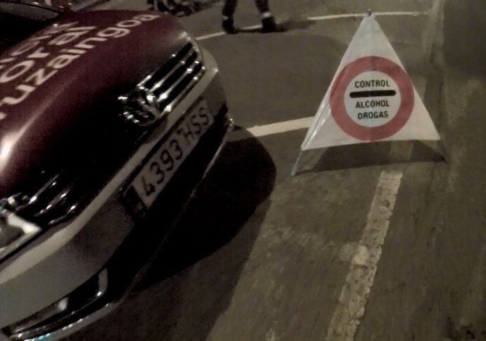 Control de alcohol y drogas de la Policía Foral