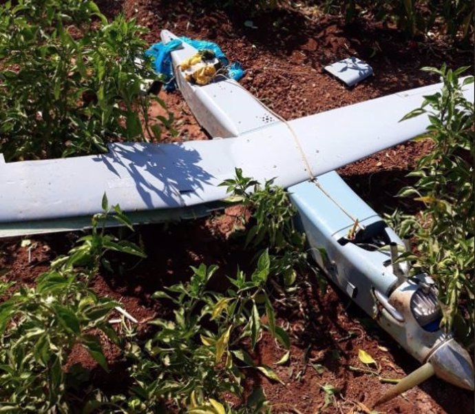 Dron derribado por cazas F-16 turcos en la frontera con Siria