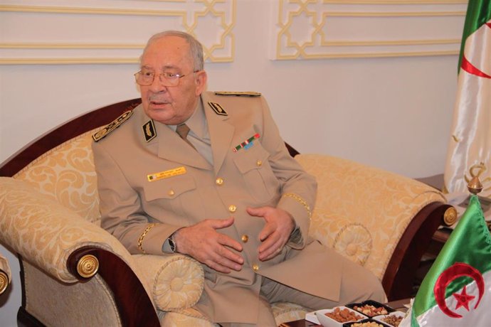El general Ahmed Gaid Salá, jefe del Ejército de Argelia y viceministro de Defensa