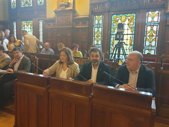 Alejandro Calvo, en el centro