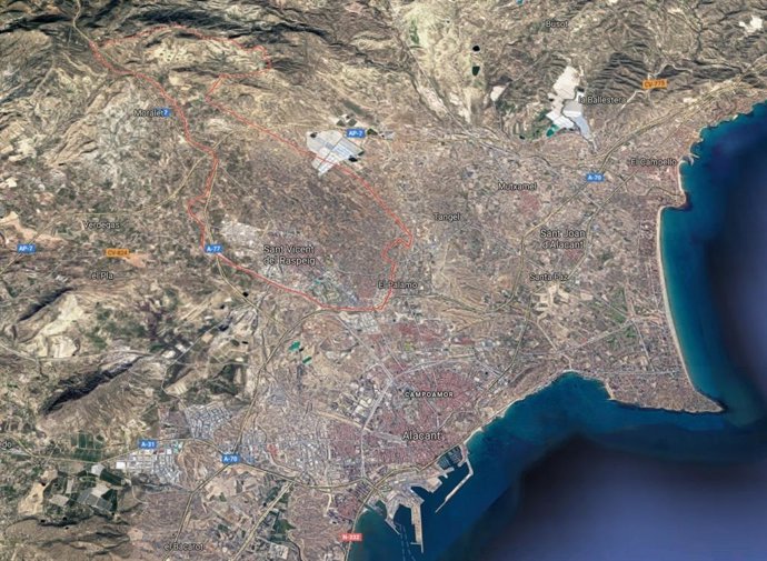 Localización de Sant Vicent del Raspeig