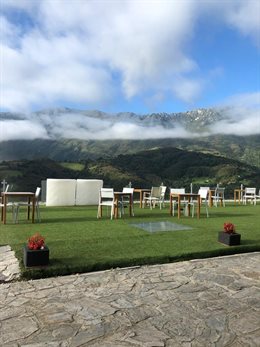 Día soleado en la Sierra del Aramo, Asturias, durante el fin de semana del "veranillo de San Miguel".