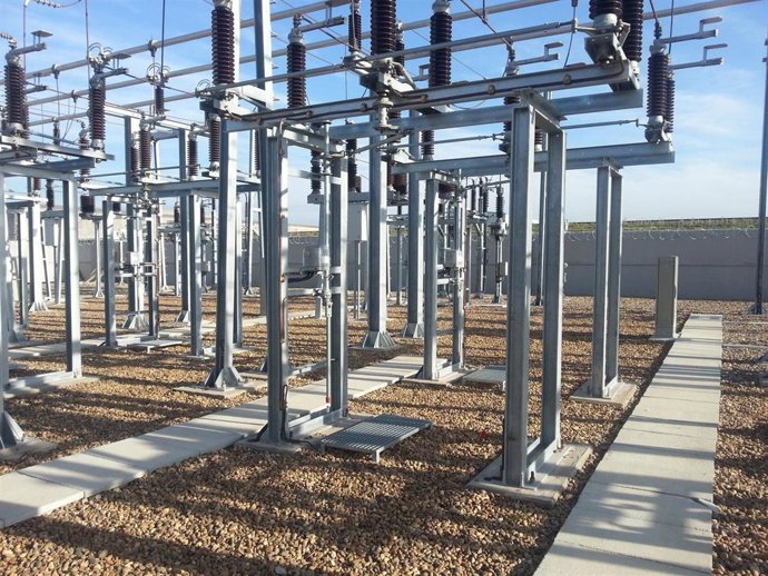 Imagen de la nueva subestación eléctrica en el Polígono Palillos de Alcalá de Guadaíra (Sevilla).