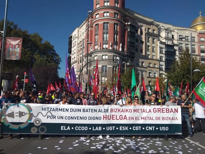 Manifestación del sector del Metal