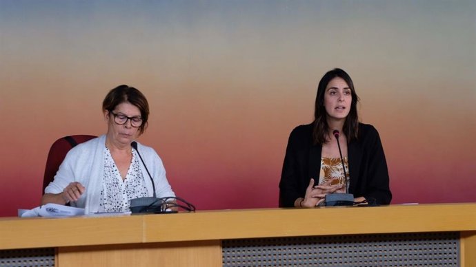 La portavoz de Más Madrid ante los medios, Rita Maestre, analiza en rueda de prensa la actualidad municipal junto a Inés Sabanés