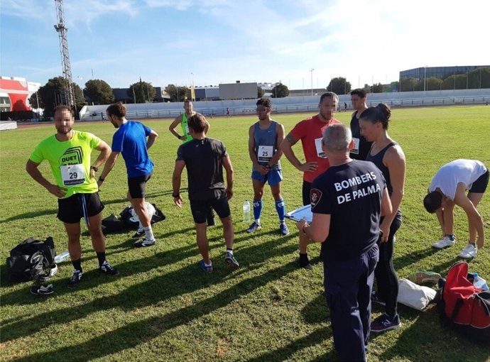 Pruebas físicas de las oposiciones de Bombero de Palma.