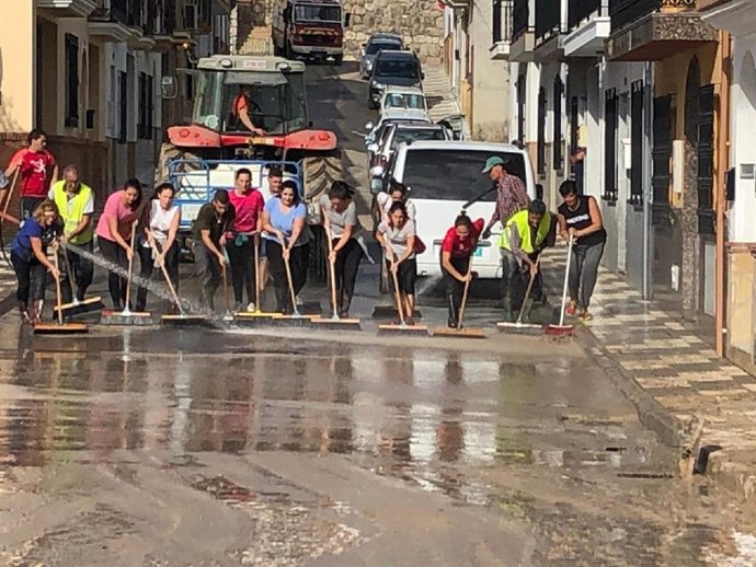 Efecto del temporal en Andalucía.