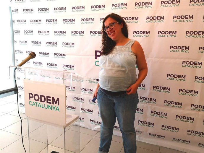 La secretaria general de Podem Catalunya, Noelia Bail