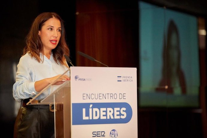 La alcaldesa de Santa Cruz de Tenerife, Patricia Hernández, en el 'Foro de Líderes'