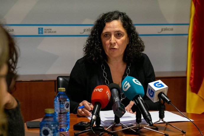 La directora xeral de Patrimonio Natural, Belén do Campo, en rueda de prensa.