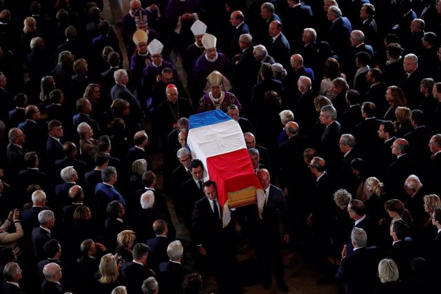 Ceremonia religiosa en homenaje a Jacques Chirac
