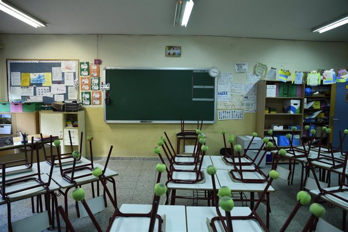 Aula de Primaria del Colegio de Educación Infantil y Primaria (CEIP) Joaquín Costa de Madrid.