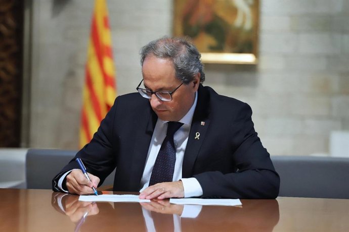 El presidente de la Generalitat, Quim Torra