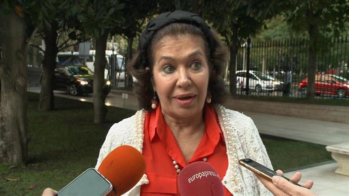 Elena Tablada madre acude al museo Thyssen de Madrid