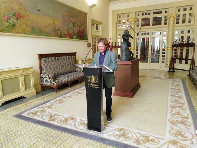 Portavoz de Vox en el Parlament balear, Jorge Campos.