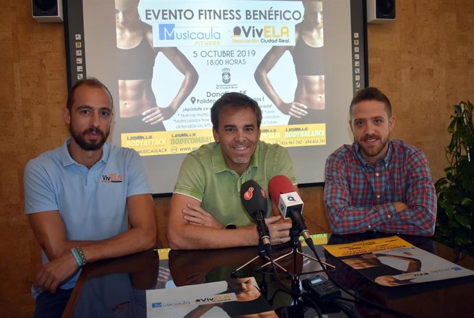 Presentación evento de fitness organizado desde Musicaula a beneficio de la Asociación VivELA