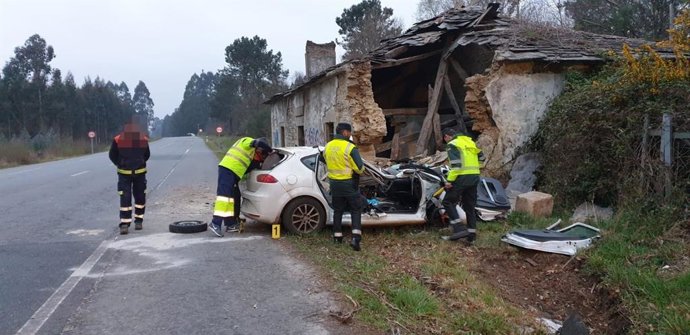 ACCIDENTE DE TRÁFICO MORTAL EN ARANGA (A CORUÑA).