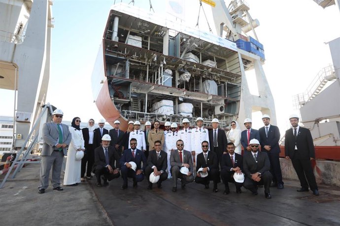 Acto de puesta de la quilla de la primera corbeta para Arabia