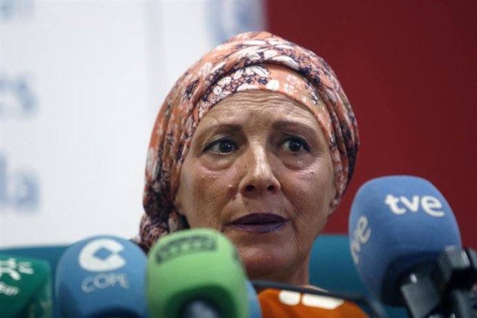 Rueda de prensa de la hermana de Lucía Garrido.