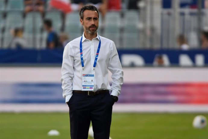 Jorge Vilda antes del partido amistoso entre la selección española femenina y Francia del 31 de agosto de 2019