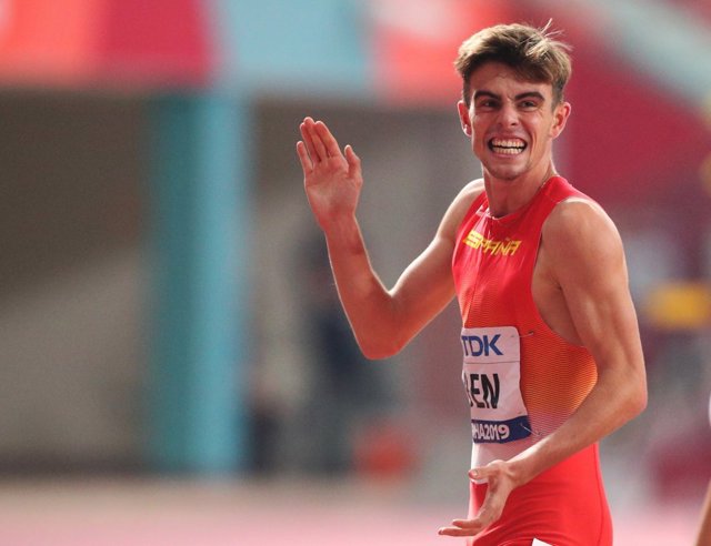 Javier Cienfuegos durante el lanzamiento de martillo de Rio 2016