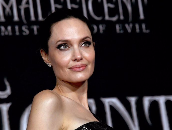 Angelina Jolie en la premiere de 'Maléfica: Maestra del Mal'