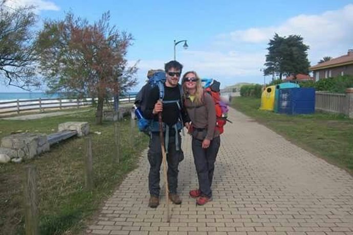 Peregrinos, Camino de Santiago. 