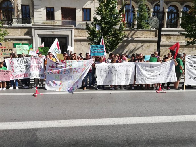 Protesta de colegios rurales.