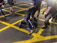 Un detenido y varios identificados en protestas por el 1-O en Barcelona
