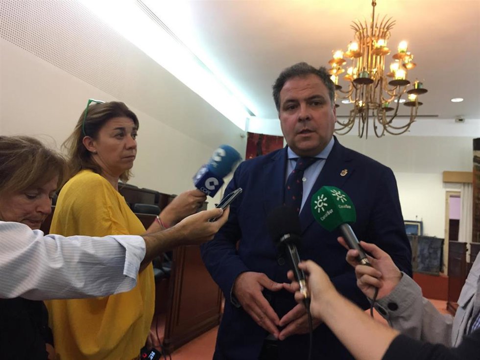 El portavoz del PP en la Diputación de Huelva, Juan Carlos Duarte.