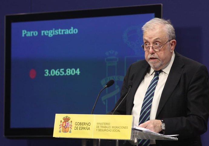 El secretario de Estado de Seguridad social, Octavio Granado, presenta los datos de paro registrado y afiliación a la Seguridad Social de agosto de 2019 en el Ministerio de Trabajo Migraciones y Seguridad Social.