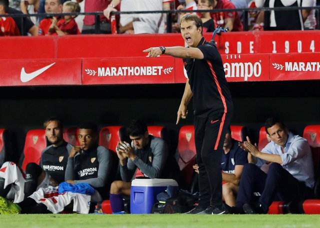 El entrenador del Sevilla FC, Julen Lopetegui.