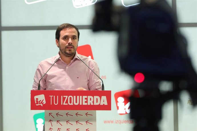 El coordinador general de Izquierda Unida, Alberto Garzón