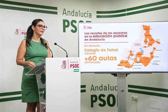 La parlamentaria socialista de Almería Noemí Cruz